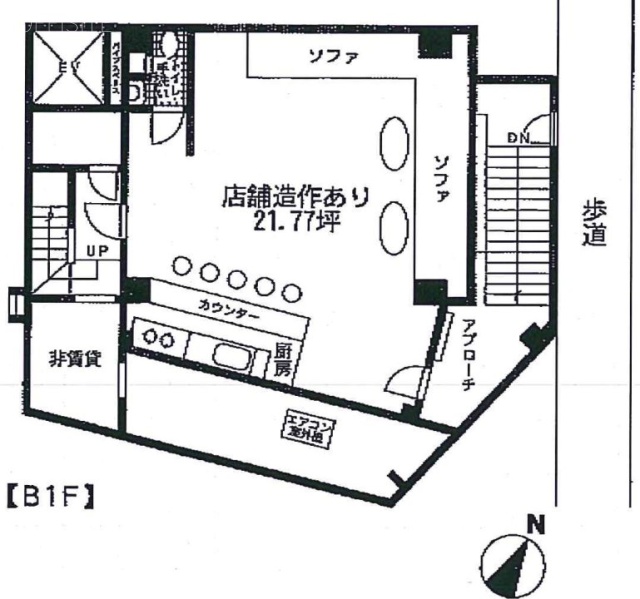 南蛮ビルB1F 間取り図