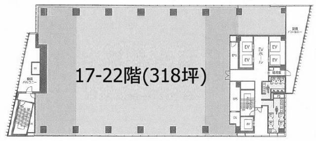 ヒューリック神宮前タワービルディング17F 間取り図