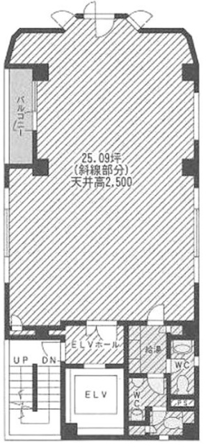 第32荒井(九段南センター)ビル2F 間取り図