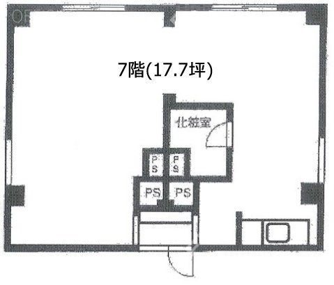 赤坂ジートルンクビル7F 間取り図