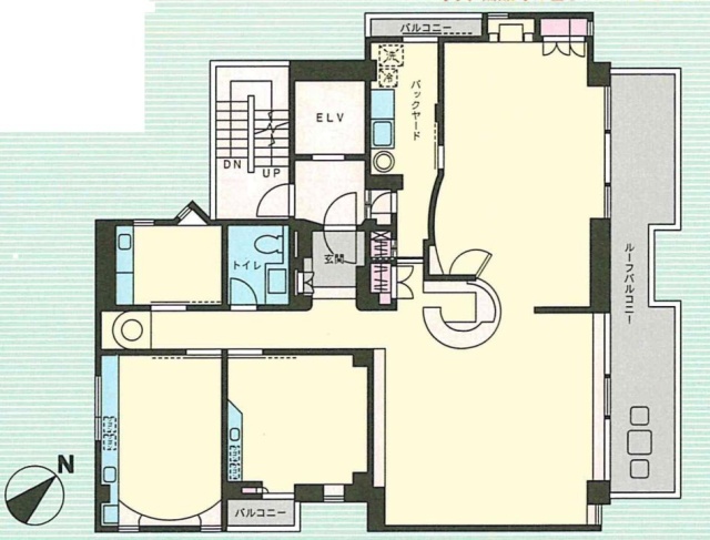 メーゾンブランシュⅡ4F 間取り図