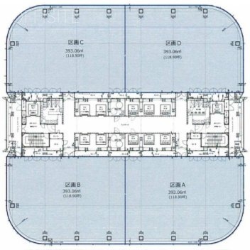台場フロンティアビルA 間取り図