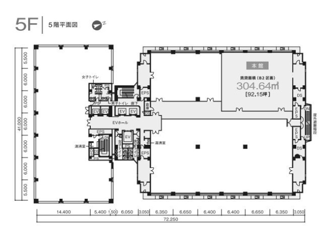 A-PLACE品川東本館B2 間取り図