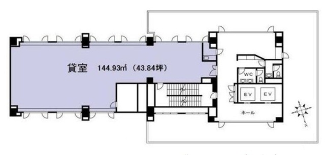 浜松町TSビル8F 間取り図