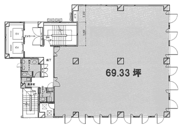 藤和八丁堀ビル4F 間取り図