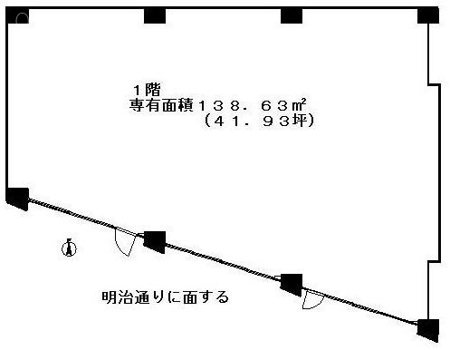 広尾ユタカタワーズビル1F 間取り図