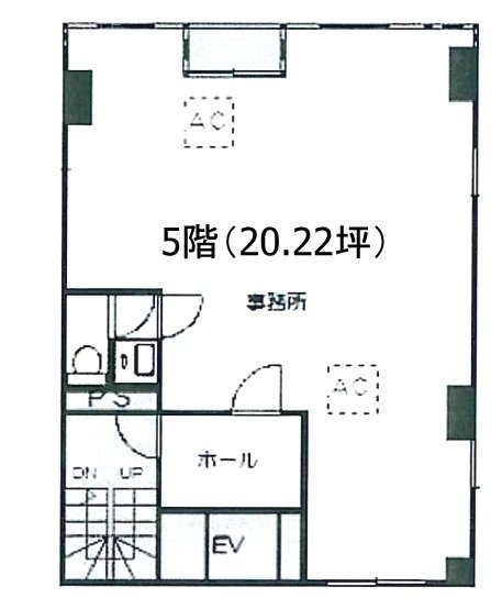 ルトゥール駒込5F 間取り図