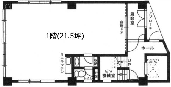 元屋ビル亀有1F 間取り図