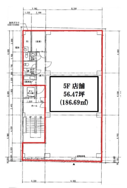 都ビル5F 間取り図