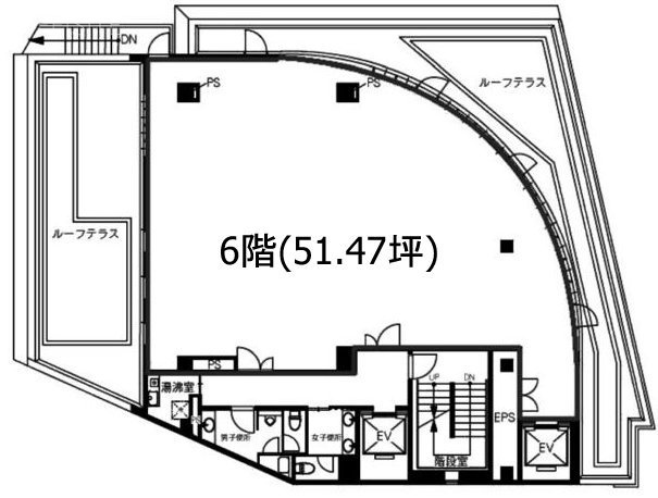 恵比寿KDビル6F 間取り図