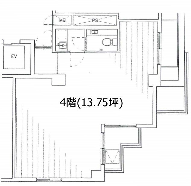 第20スカイビル4F 間取り図