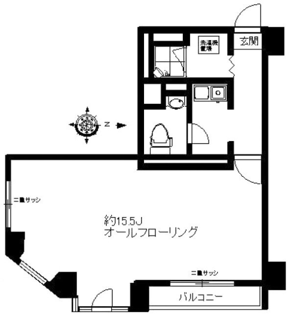 エグゼクティブ原宿3F 間取り図