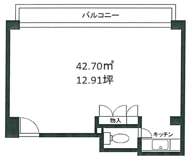 福吉町アネックスビル502 間取り図