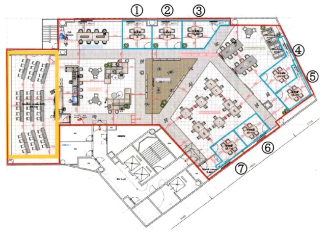 Daiwa渋谷宮益坂ビル7F 間取り図