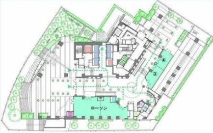 MOMENTO SHIODOME(モメント汐留)1F 間取り図