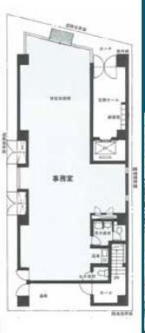 東京第一綿業岩田ビル1F 間取り図