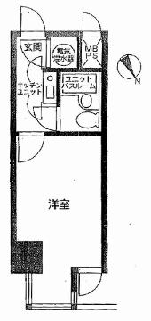 ノア渋谷12F 間取り図