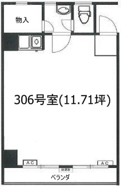 サウス青山マンションビル3F 間取り図