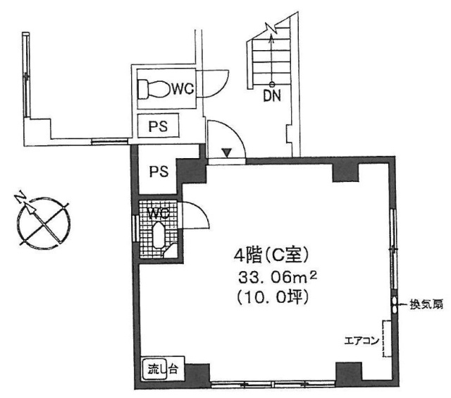 秋山ビルC 間取り図