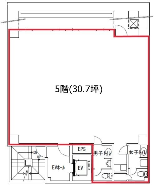 スギコビル5F 間取り図