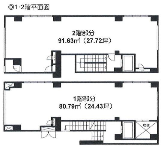 プロトビル1F～2F 間取り図