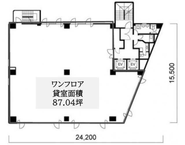 JMFビル赤坂015F 間取り図