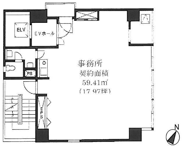 日宝神田ビル9F 間取り図
