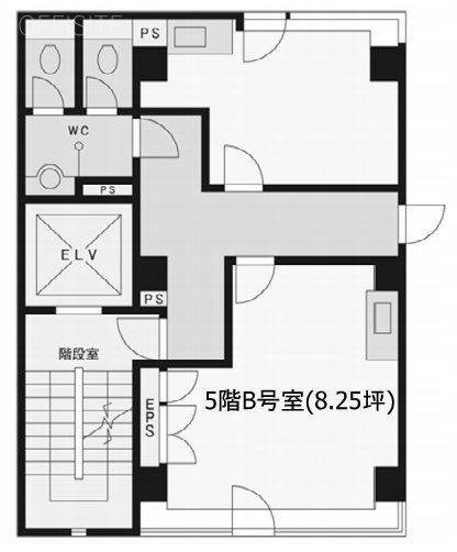 新室町ビルB 間取り図