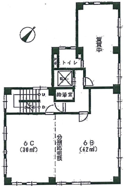 リッツ虎ノ門ビルC 間取り図
