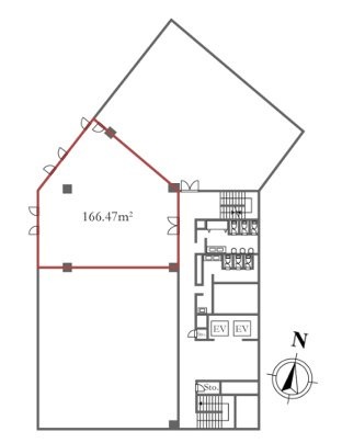 新宿国際ビルディング新館502 間取り図