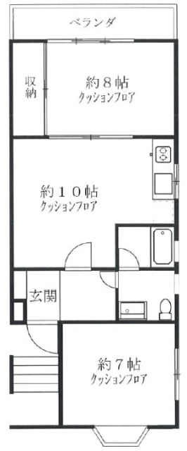 石井レジデンスビル2F 間取り図