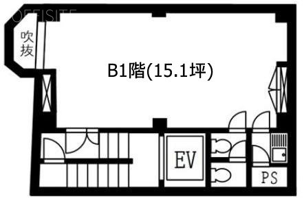 ルート人形町B1F 間取り図