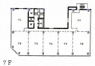 AIC共同ビル人形町76・77 間取り図