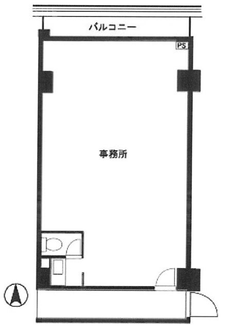 西本ビル202 間取り図