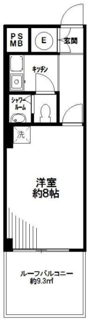 DIKマンション新橋421 間取り図