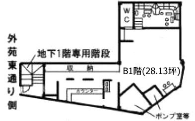 ゾーナンビルB1F 間取り図