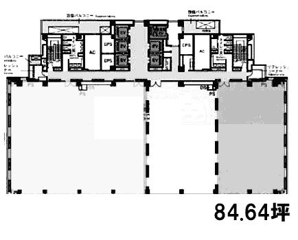 東京倶楽部ビルディング601A 間取り図