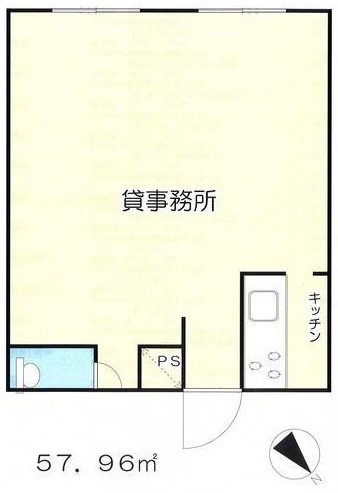 高田馬場ダイカンプラザ613 間取り図