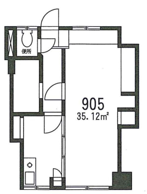 同栄新宿ビル905 間取り図