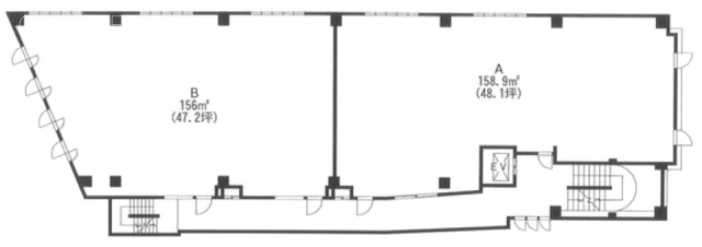 ナンカイビル3B 間取り図