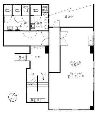 第4平安ビル203 間取り図