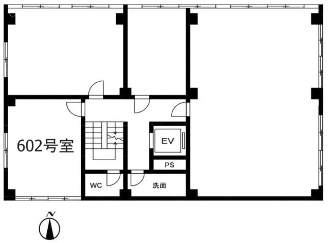 三井田ビル602 間取り図