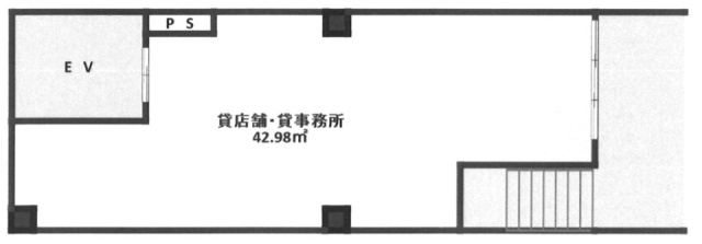 王子駅前ビル1F 間取り図