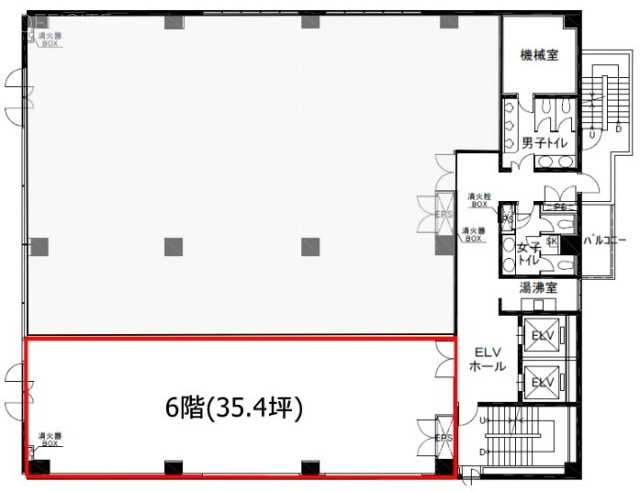 第3須三(スサン)ビル6F 間取り図