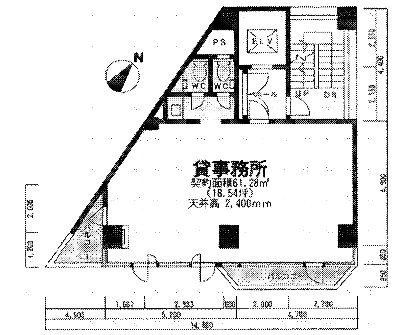 五反田塩谷ビル10F 間取り図