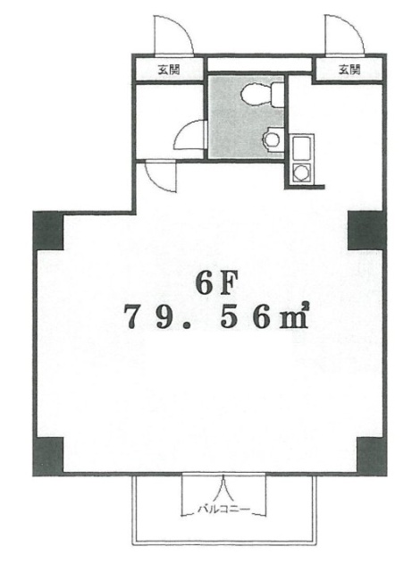 宮下パークビル6F 間取り図