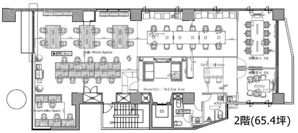 池袋サザンプレイス2F 間取り図