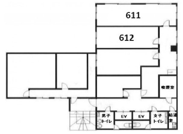 ミツボシ第3ビル612 間取り図