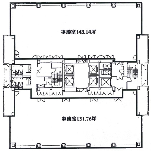 ピアシティ芝浦ビル西側(山側) 間取り図