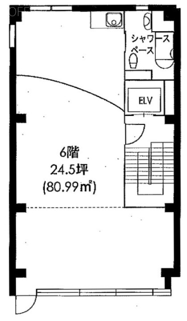 クボビル6F 間取り図